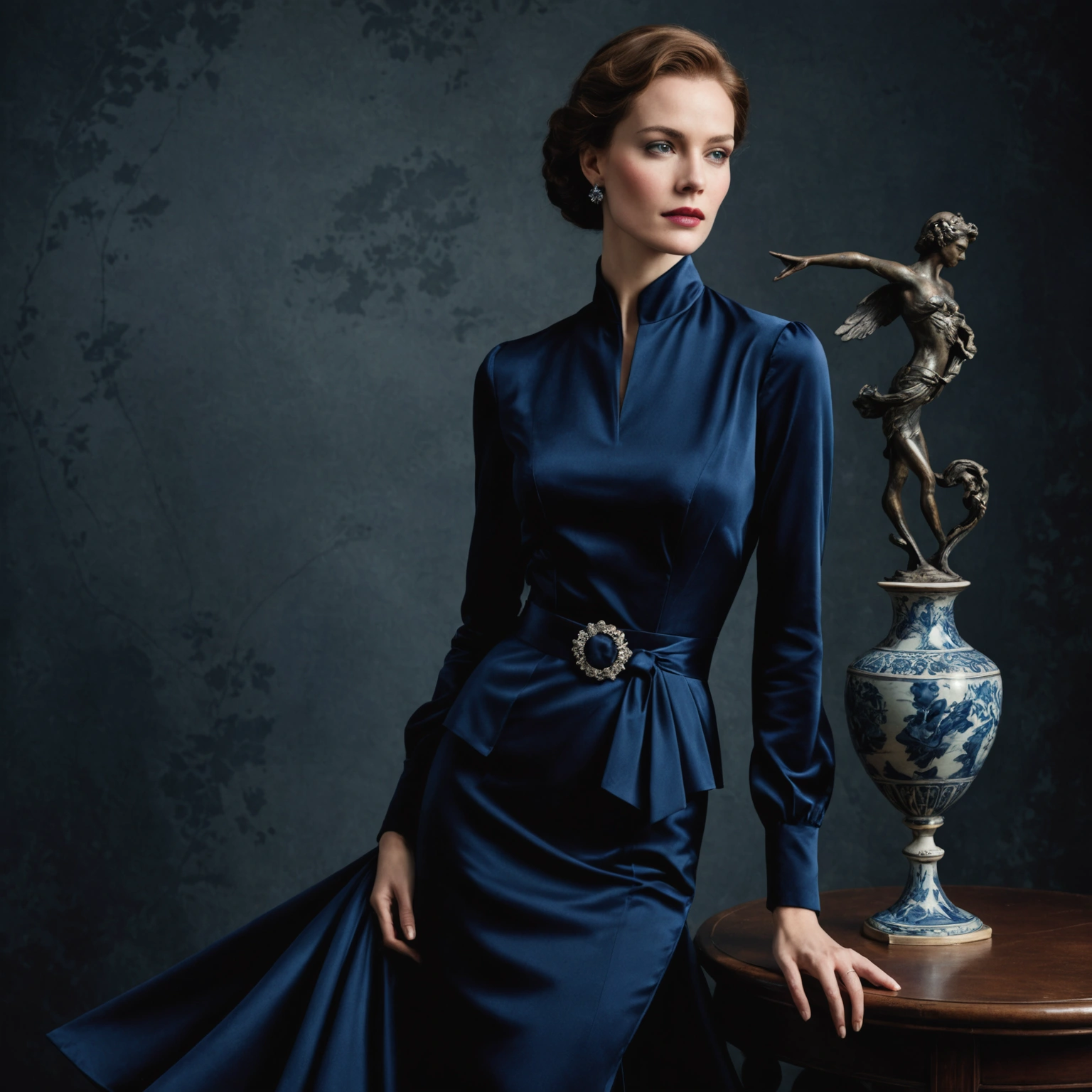 Искусство сочетания темно синего цвета в одежде: создание утончённых женственных образов