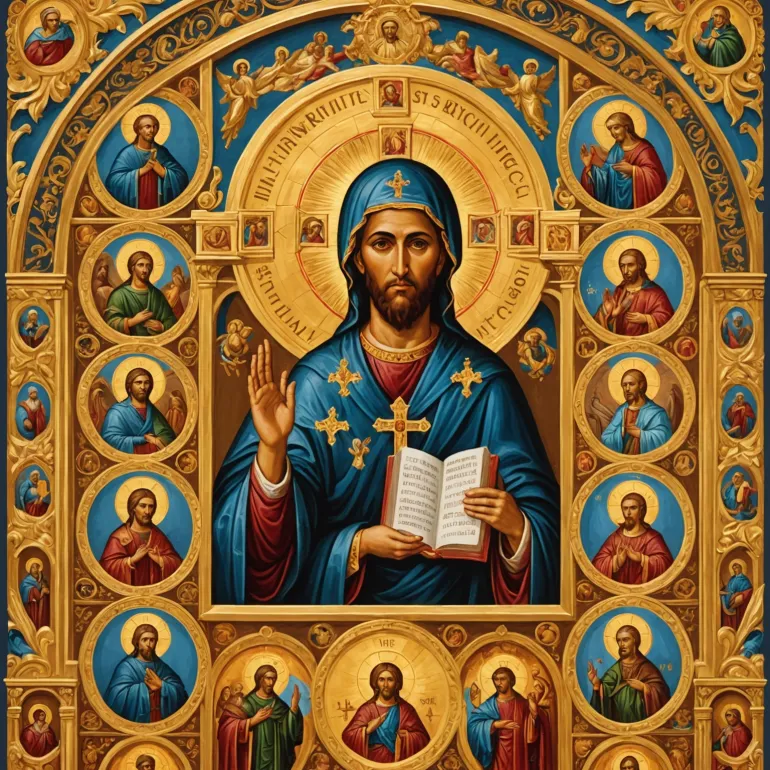 Религиозные вера: духовная иконы