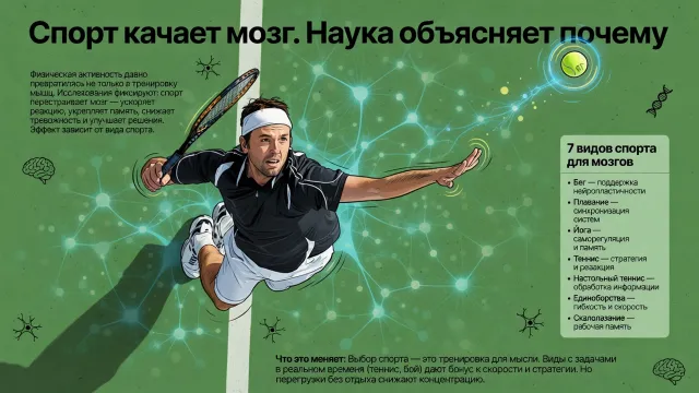 Спорт качает мозг. Наука объясняет почему
